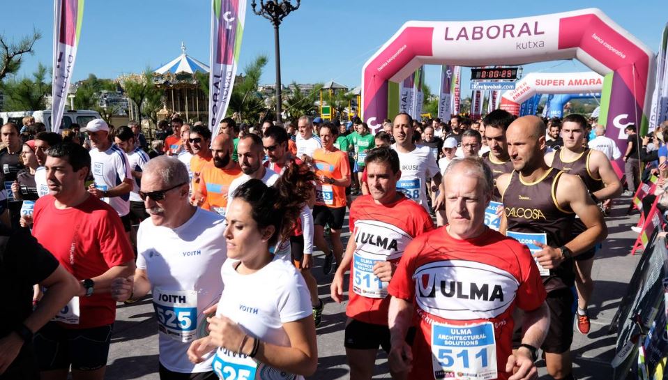 La Carrera de Empresas de El Diario Vasco bate récord de participación en su décima edición