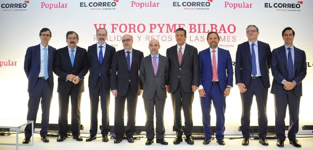 El analista económico Ignacio Marco-Gardoqui y el doctor Mario Alonso Puig participan en el VI Foro Pyme de El Correo