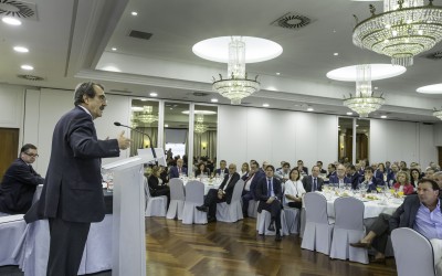 Emilio Ontiveros, catedrático de Economía de la Empresa de la UAM, participa en el Foro Económico de El Diario Montañés