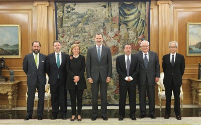 El gesto del Rey con los premios de periodismo de ABC