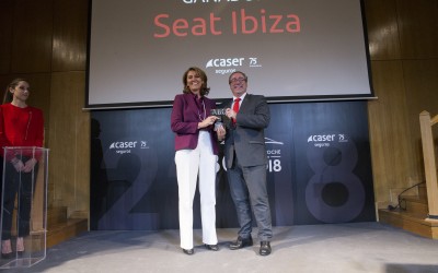 El modelo Seat Ibiza, ganador del premio al Mejor Coche del Año ABC 2018