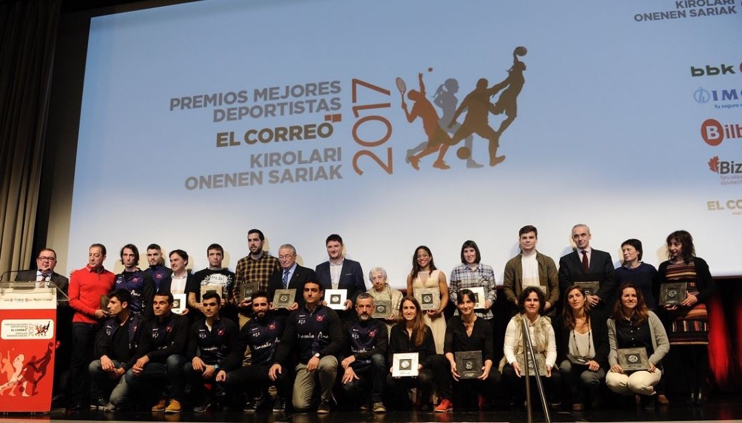 El Correo premia a los deportistas vizcaínos más destacados de 2017