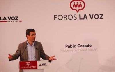 Pablo Casado reivindicar un cambio en Andalucía en el foro de La Voz de Cádiz