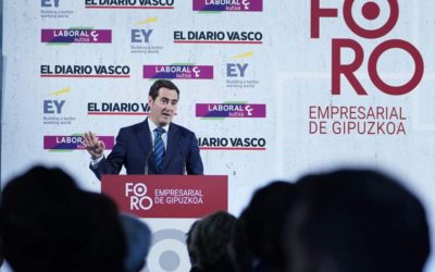 El presidente de la patronal española, Antonio Garamendi, protagonista en el X Foro Empresarial de Gipuzkoa