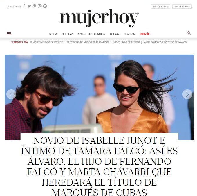 Comscore consolida a Mujerhoy como la revista número 1 en audiencia